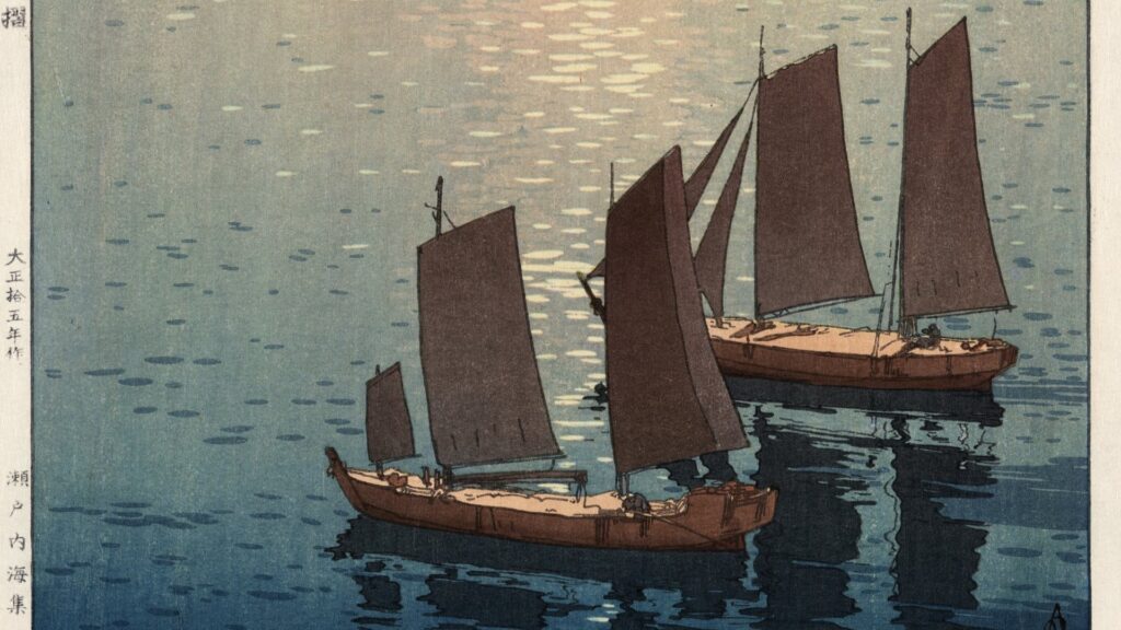 Glittering Sea by Hiroshi Yoshida