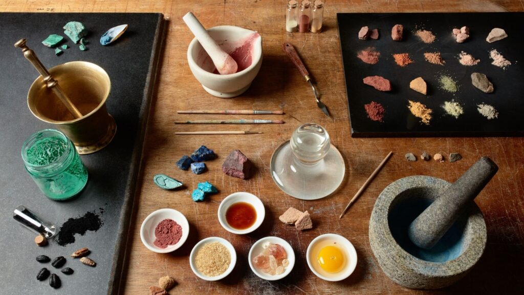 The Alchemy of Colour, pigments