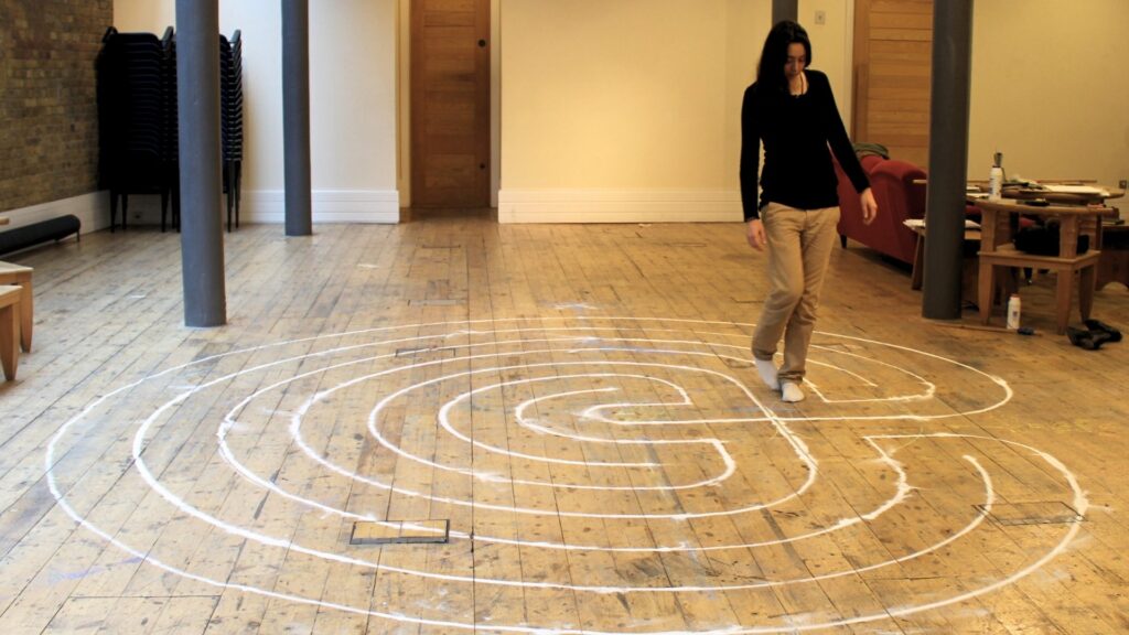 Walking a labyrinth