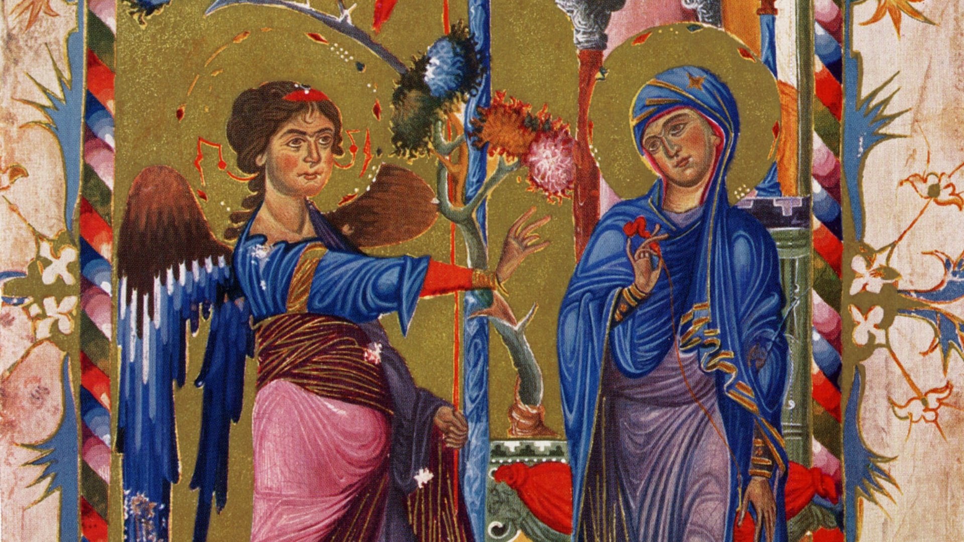 Annunciation, Armenian manuscript