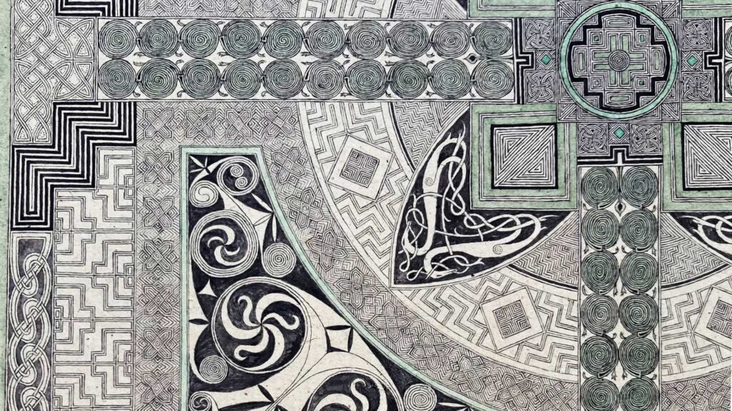 Degree Show 2026, Celtic drawing, Milo Day