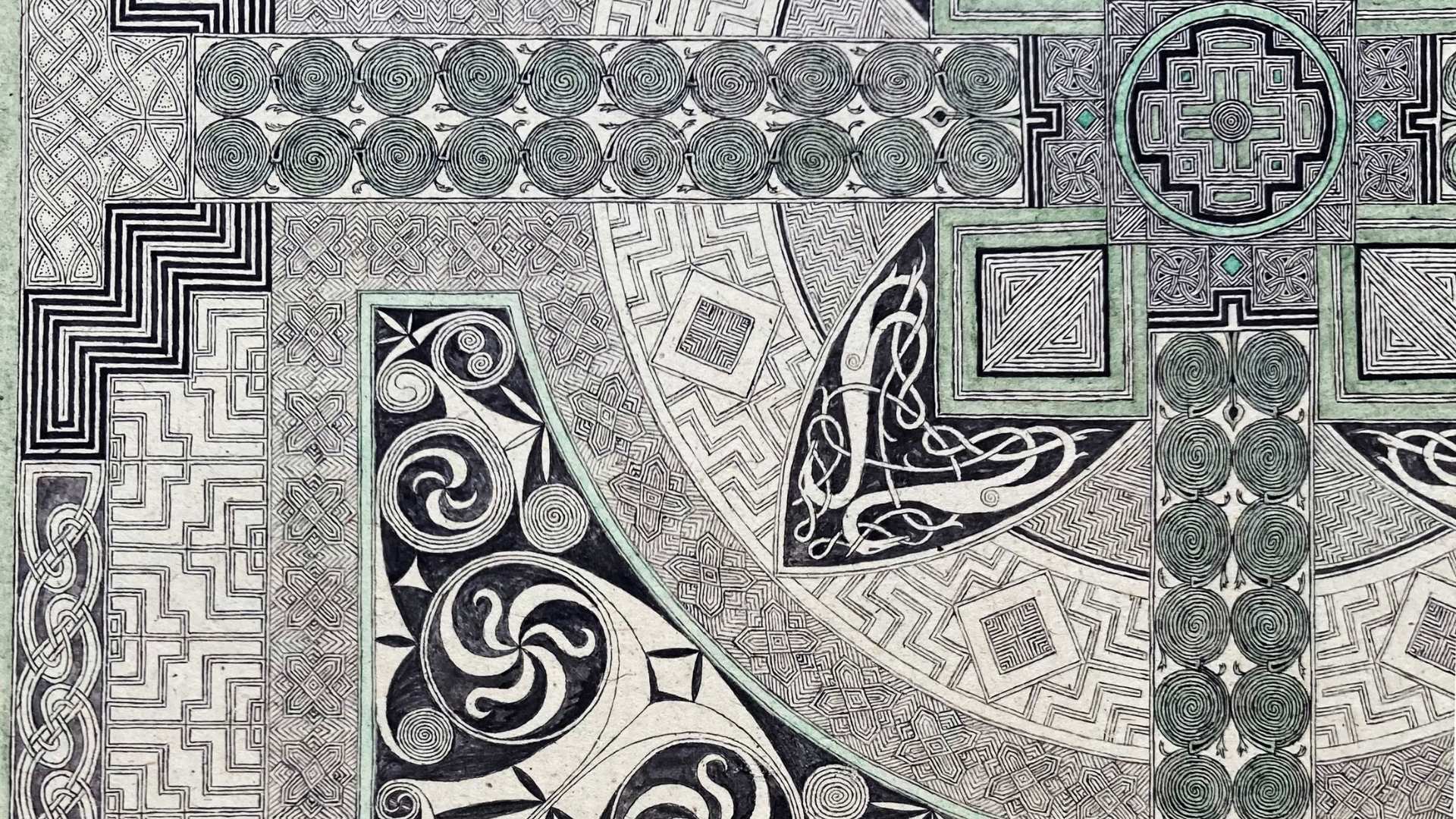 Degree Show 2026, Celtic drawing, Milo Day