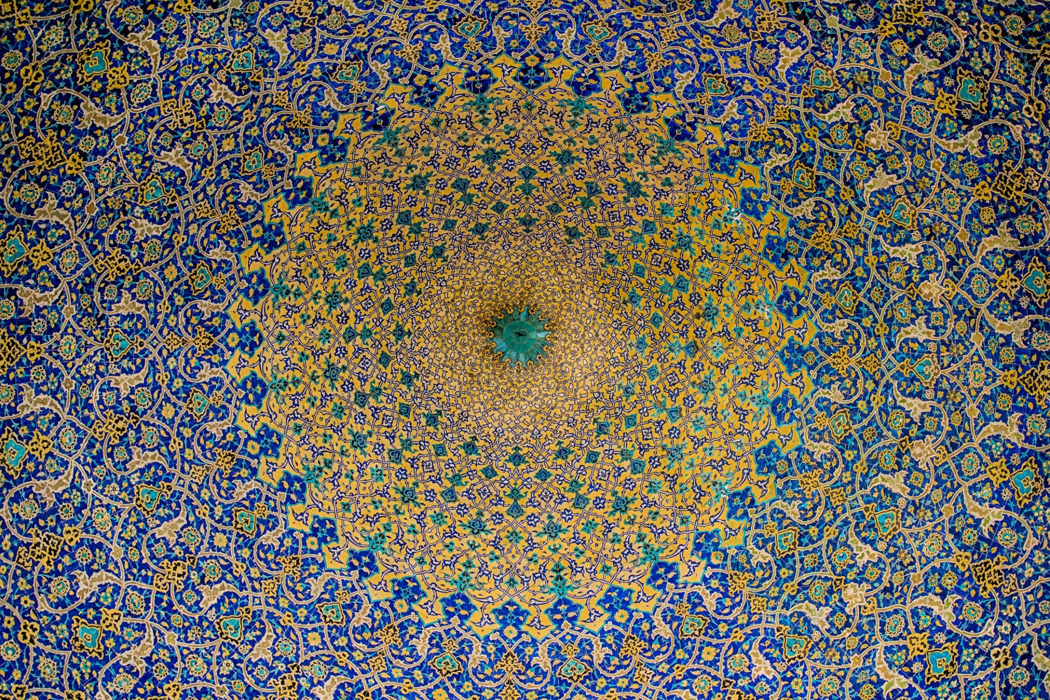 Isfahan mosque ceiling