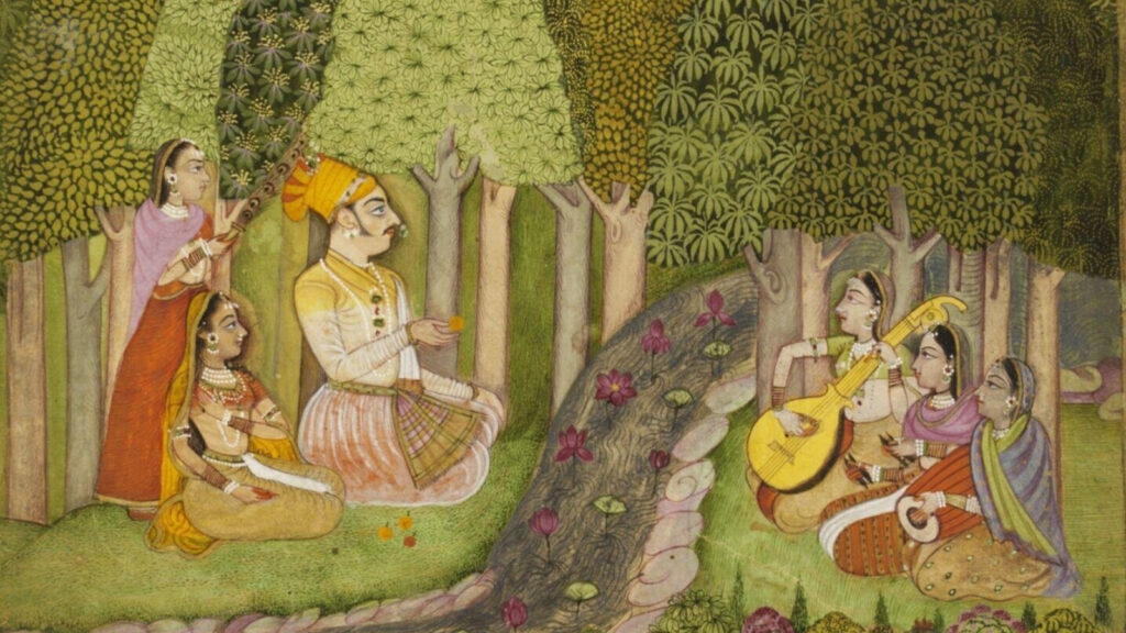 garden, Indian miniature