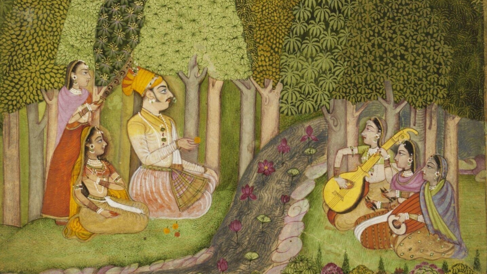 garden, Indian miniature