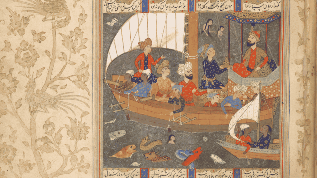 water, persian miniature