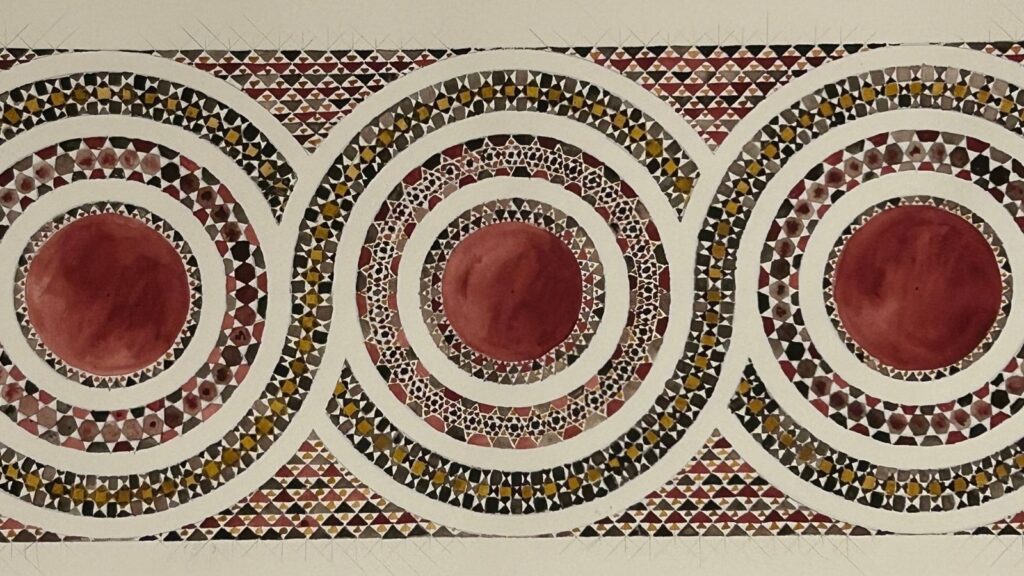 Capella Palatina, geometry, mosaic