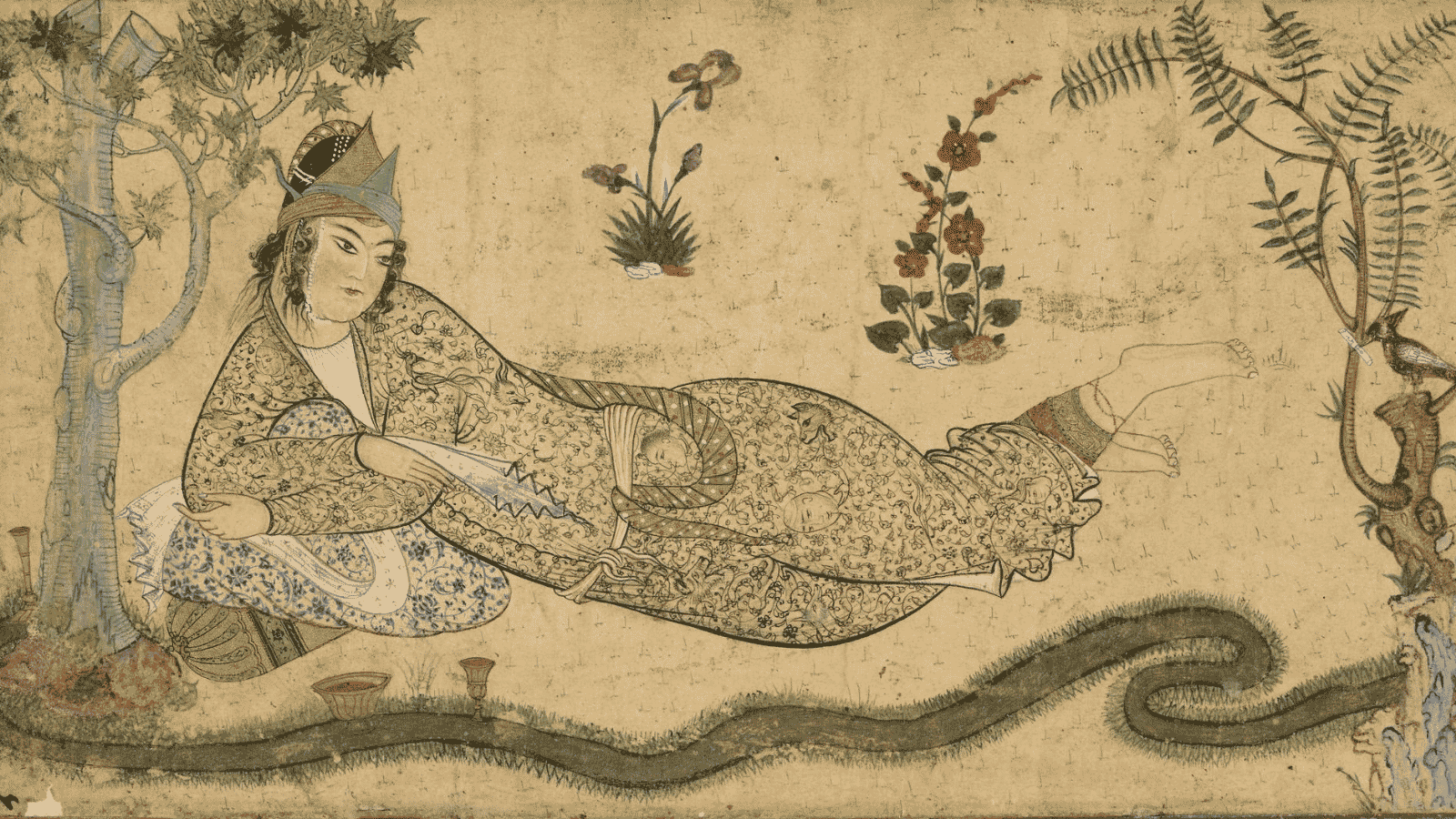 Persian miniature painting, queen, Queen Bilqis